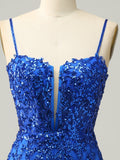 Bodycon Black Sequins Short Homecoming Dress