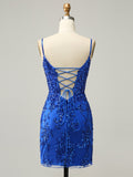 Bodycon Black Sequins Short Homecoming Dress