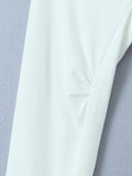 Tight White A Line Sexy Off The Shoulder Short Graduation Party Dress