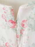 Short Puff Sleeves Cute Pink Aquare Collar Short Graduation Party Dress