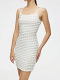 White Backless Sexy Tight Graduation Short Party Dress