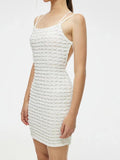 White Backless Sexy Tight Graduation Short Party Dress