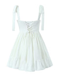 Sweet Tight White A Line Sexy Short Graduation Party Dress