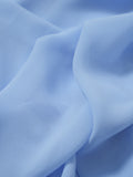 Sky Blue A Line V Neck Short Graduation Party Dress