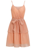 V Neck Sky Blue A Line Short Graduation Party Dress