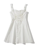 White V Neck Sexy A Line Short Graduation Dress