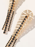 Golden Leaf Tassel Vintage Boho Long Earrings