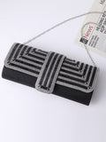 Black Crossbody Chain Handbag