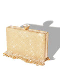 Tassels Golden Exquisite Square Party Handbag
