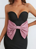 Black Sweetheart Neckline Bodycon Short Party Dress