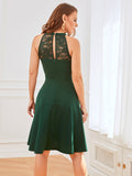 Halter Lace Bridesmaid Dress