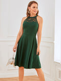 Halter Lace Bridesmaid Dress
