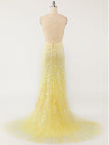 Mermaid Light Blue Prom Dress Long Evening Dress