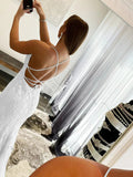 Mermaid Light Blue Prom Dress Long Evening Dress