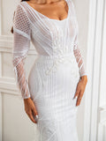 Pink Luxury Evening Dress With Sequins