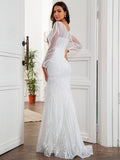 Pink Luxury Evening Dress With Sequins
