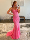 Mermaid Light Blue Prom Dress Long Evening Dress
